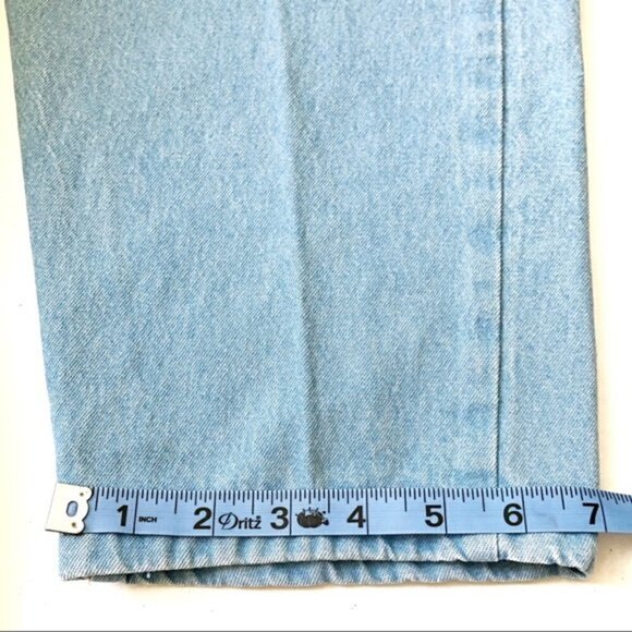 Bobby Brooks 80s Relaxed Jeans Sun Washed Pullon Cotton Baggy Mom Jeans M - Picture 12 of 14